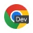 Chrome for developers logo.